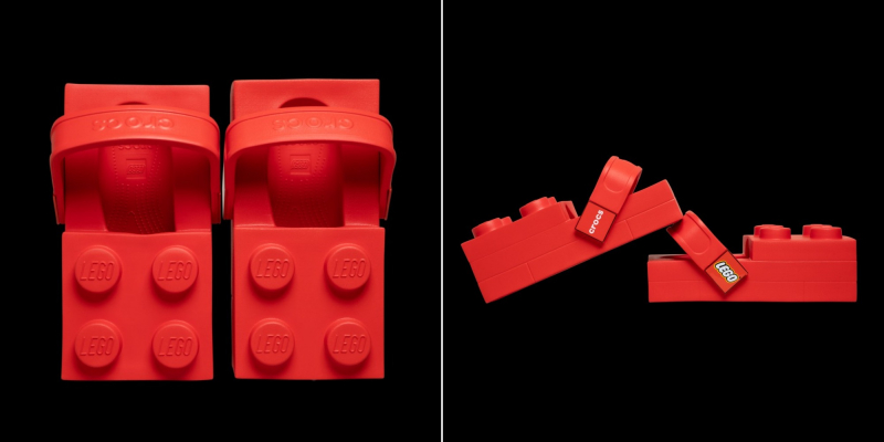 Crocs показала квадратную обувь в стиле конструктора Lego &mdash; собирать её не&nbsp;надо