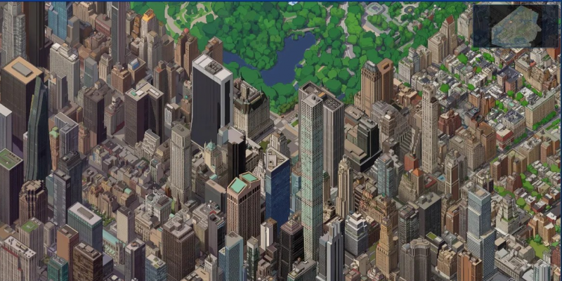 Разработчик Google создал изометрическую карту Нью‑Йорка в стиле SimCity — помогли нейросети