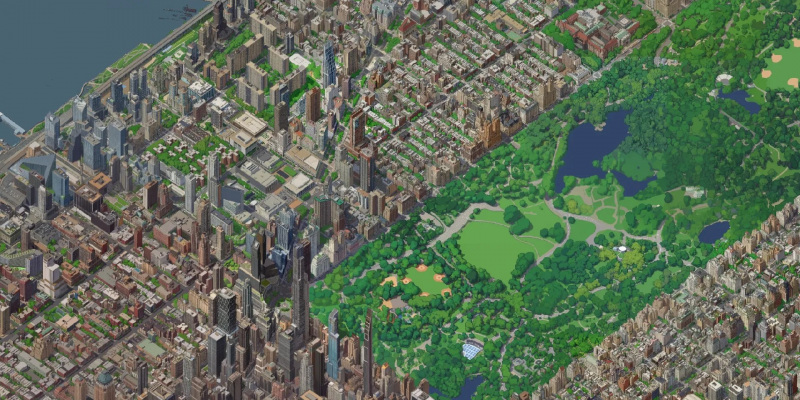 Разработчик Google создал изометрическую карту Нью‑Йорка в стиле SimCity — помогли нейросети
